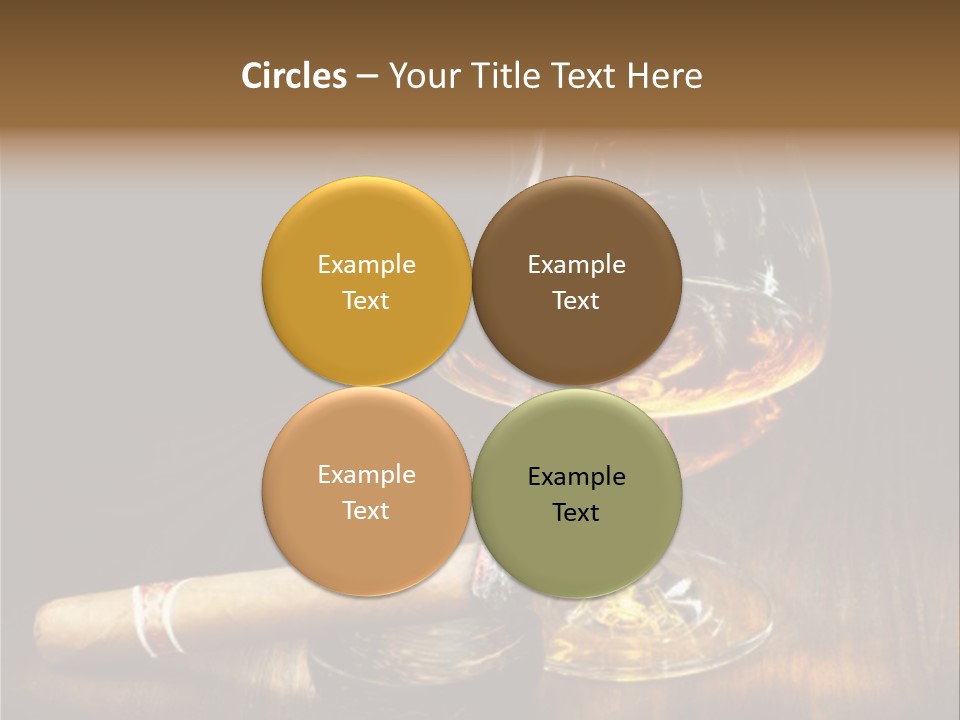 Whiskey And Cigar PowerPoint Template