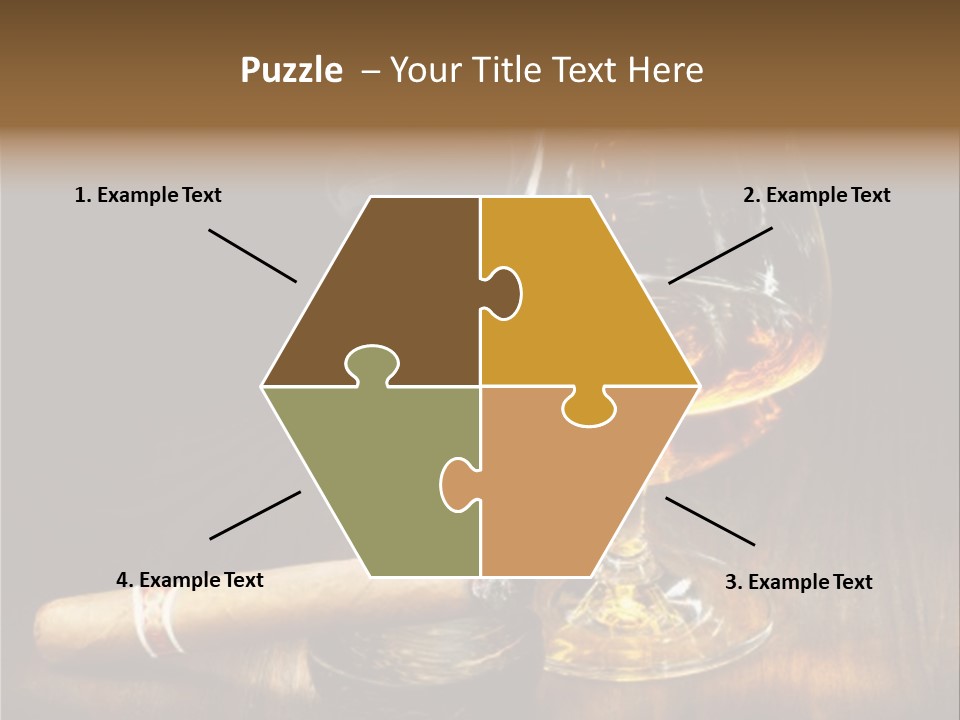 Whiskey And Cigar PowerPoint Template