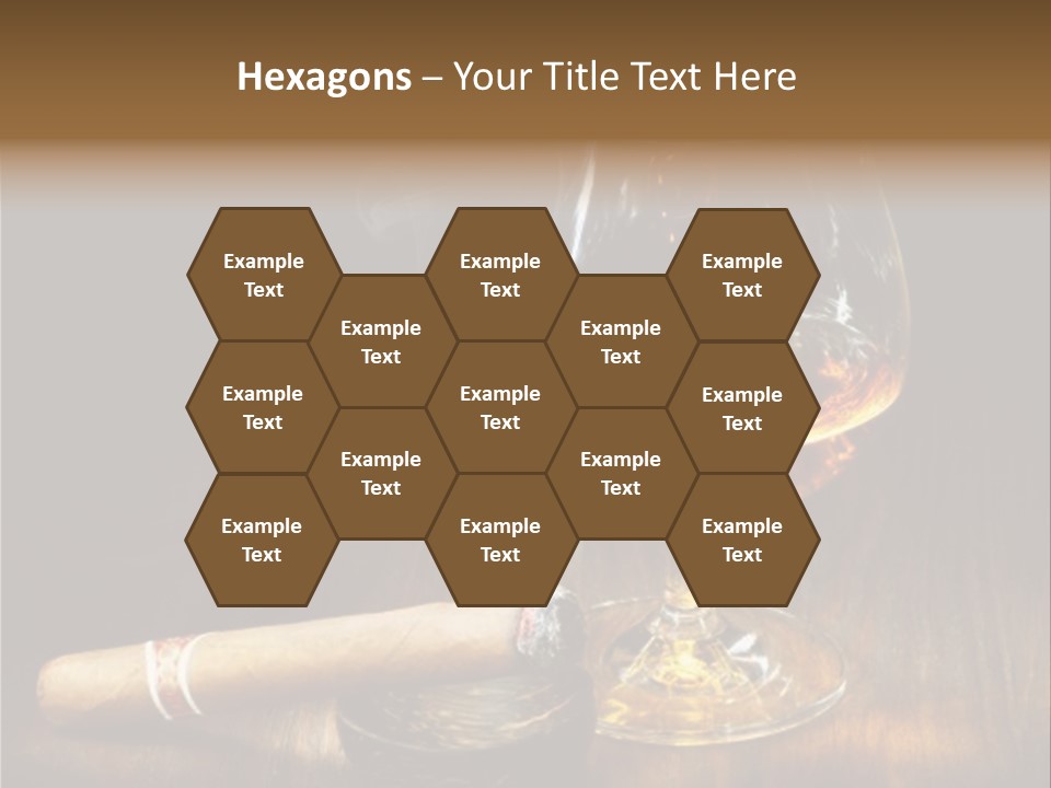 Whiskey And Cigar PowerPoint Template