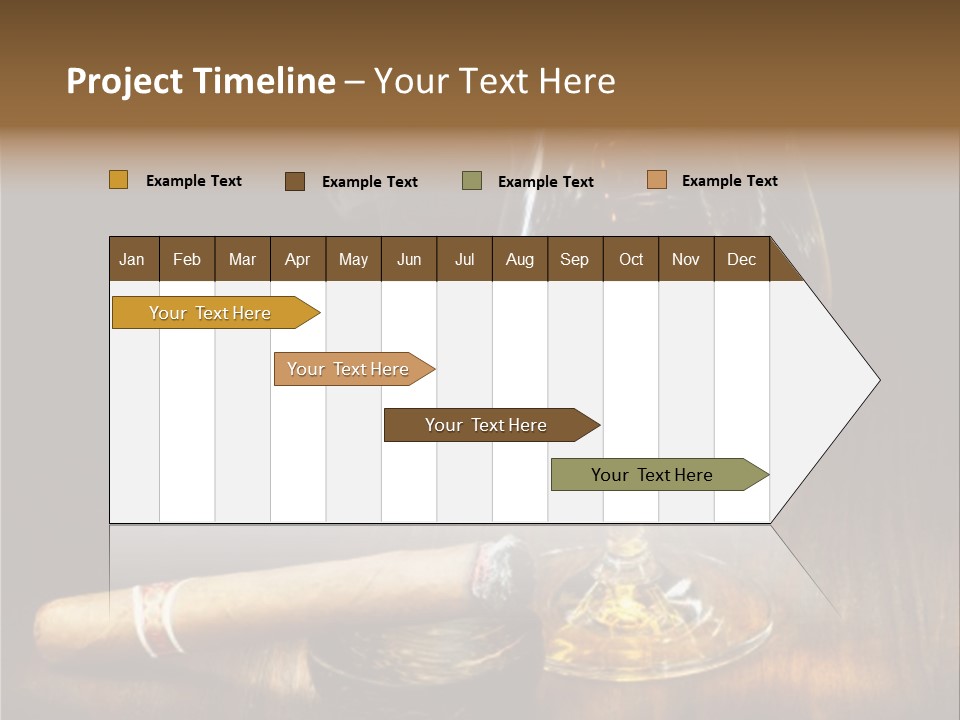 Whiskey And Cigar PowerPoint Template