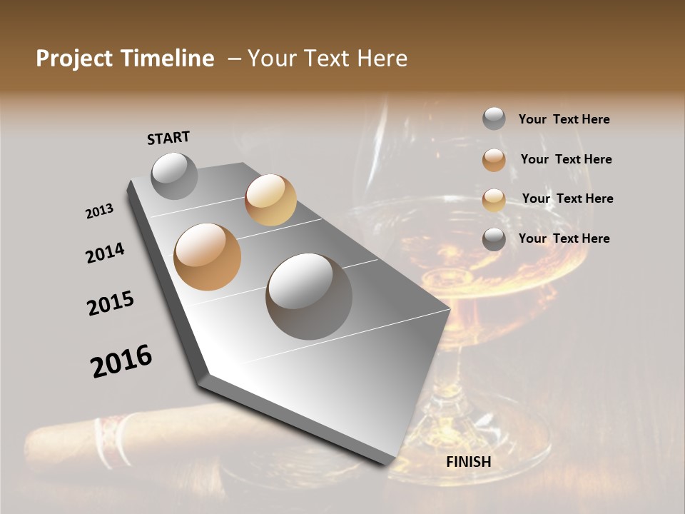Whiskey And Cigar PowerPoint Template