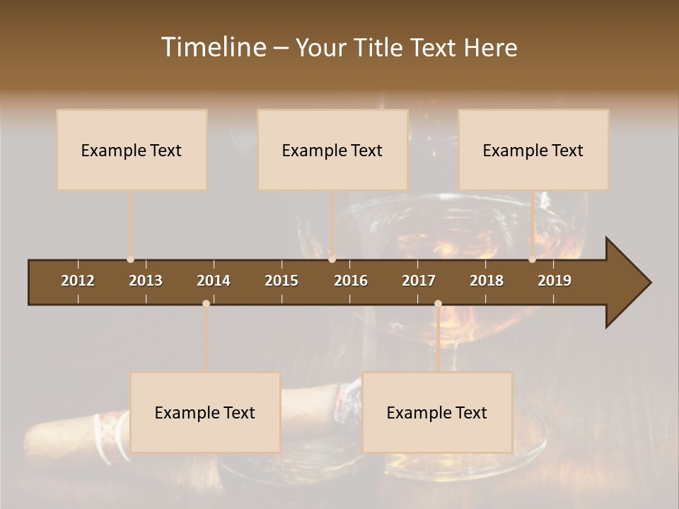 Whiskey And Cigar PowerPoint Template