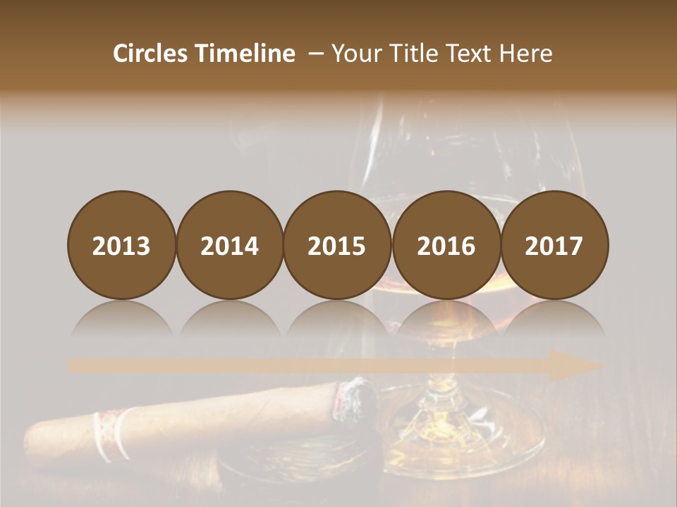 Whiskey And Cigar PowerPoint Template