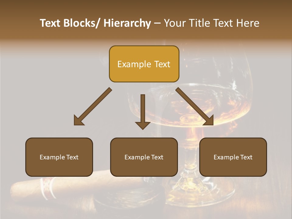 Whiskey And Cigar PowerPoint Template