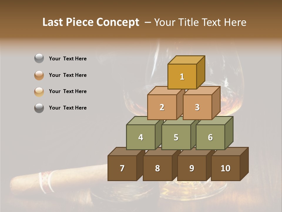 Whiskey And Cigar PowerPoint Template