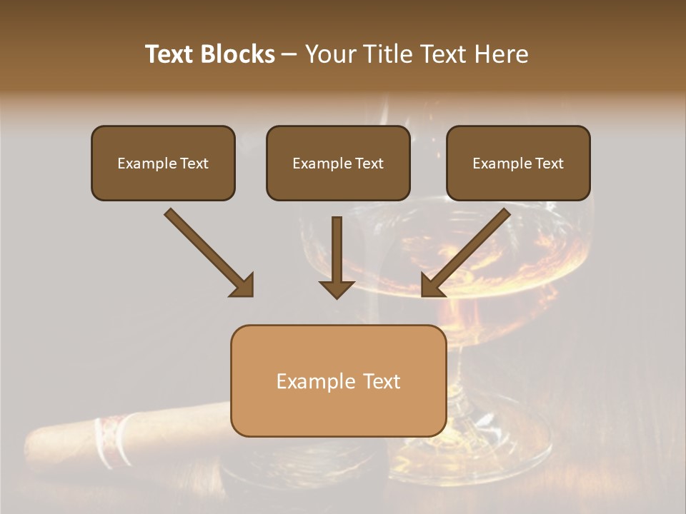 Whiskey And Cigar PowerPoint Template