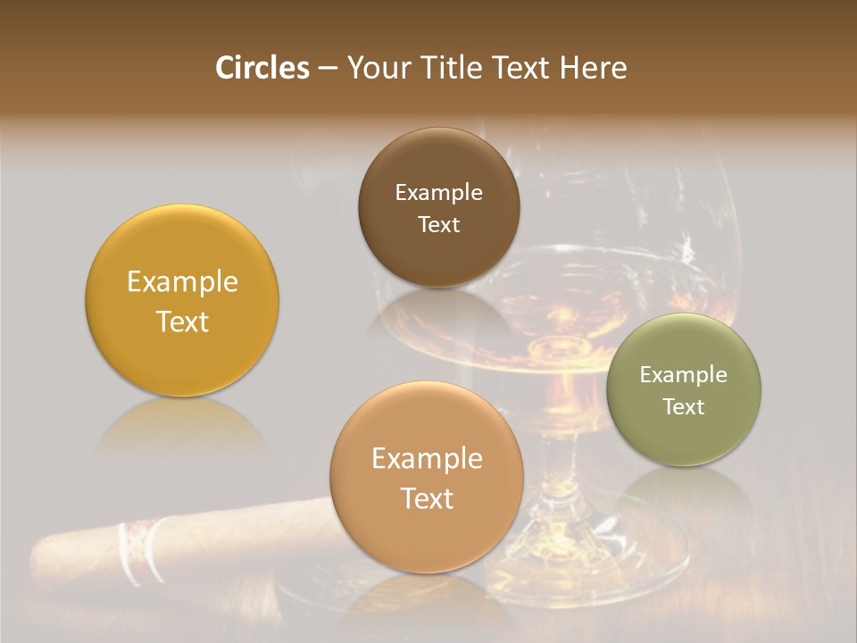 Whiskey And Cigar PowerPoint Template