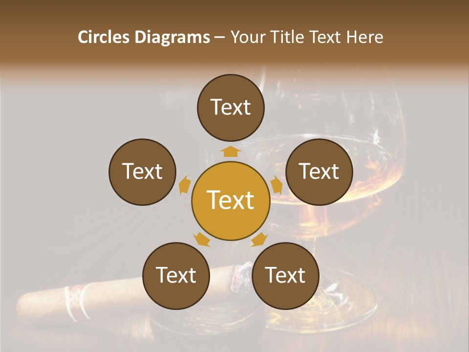 Whiskey And Cigar PowerPoint Template
