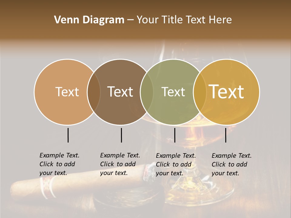 Whiskey And Cigar PowerPoint Template