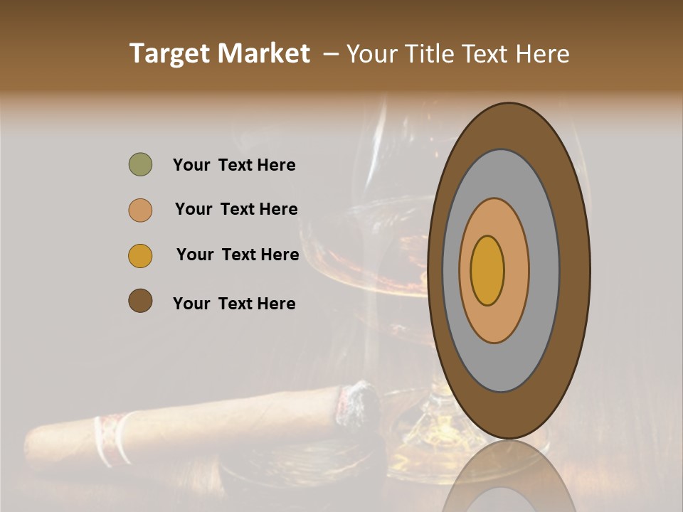 Whiskey And Cigar PowerPoint Template