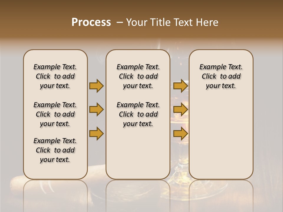 Whiskey And Cigar PowerPoint Template