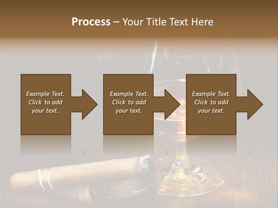 Whiskey And Cigar PowerPoint Template