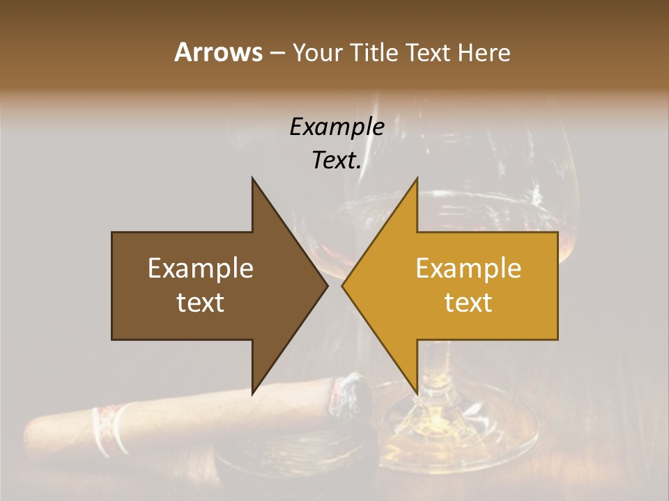 Whiskey And Cigar PowerPoint Template