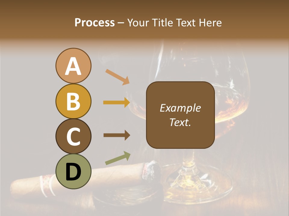 Whiskey And Cigar PowerPoint Template