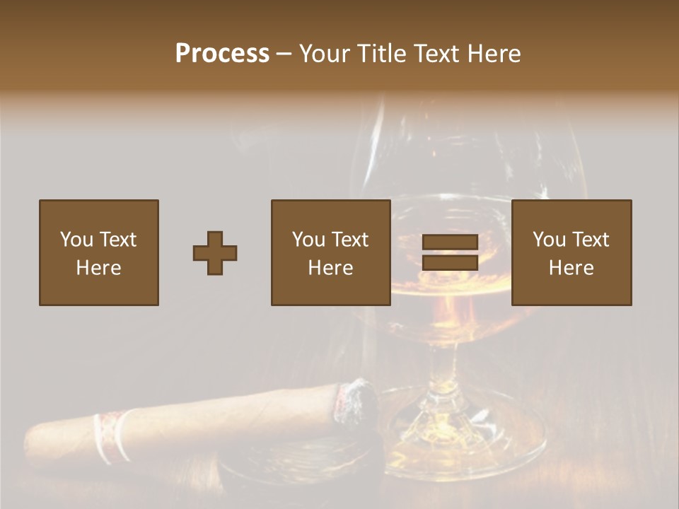 Whiskey And Cigar PowerPoint Template