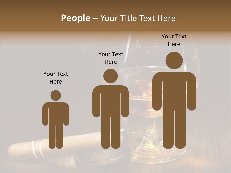 Whiskey And Cigar PowerPoint Template