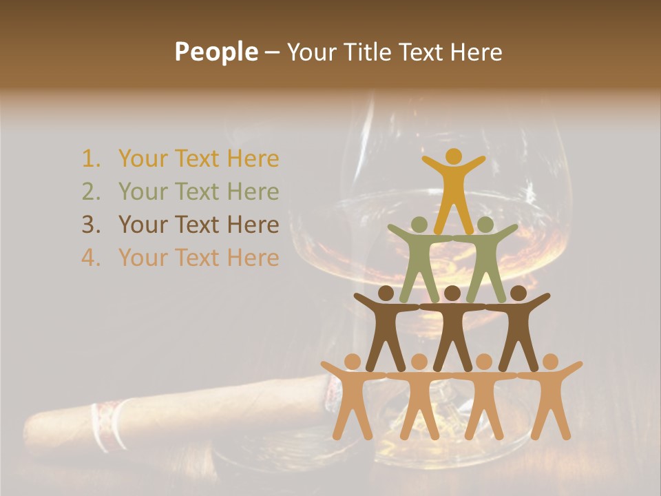 Whiskey And Cigar PowerPoint Template