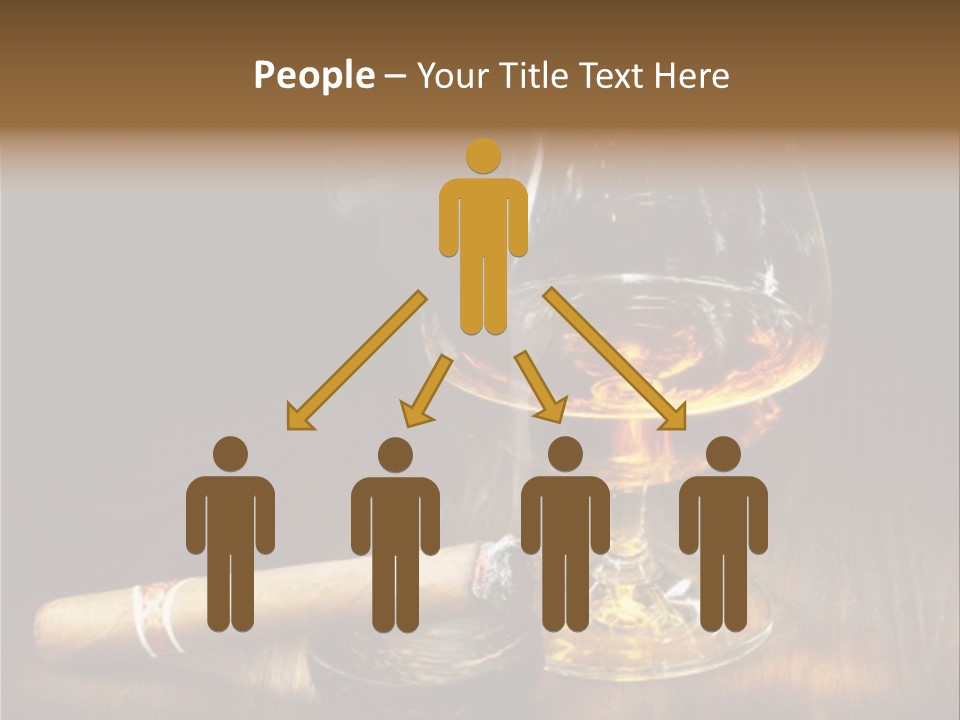 Whiskey And Cigar PowerPoint Template
