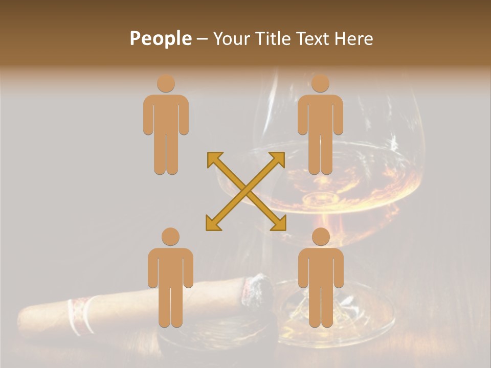 Whiskey And Cigar PowerPoint Template