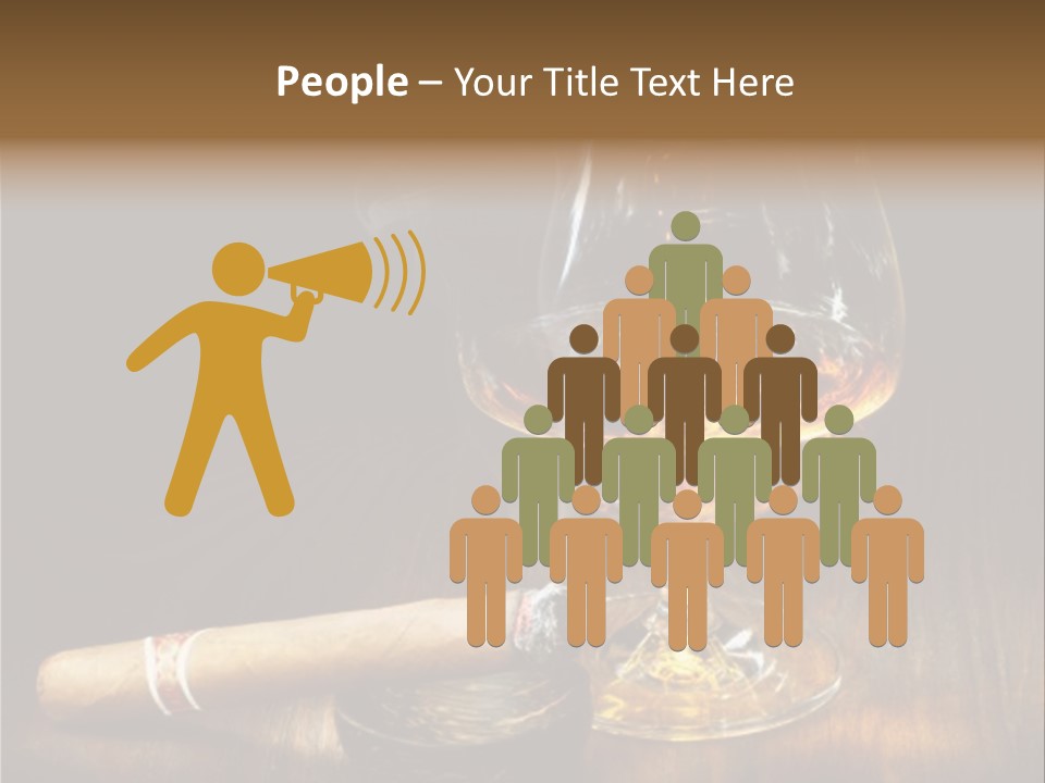 Whiskey And Cigar PowerPoint Template