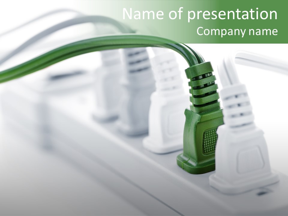 Bar Green Protection PowerPoint Template