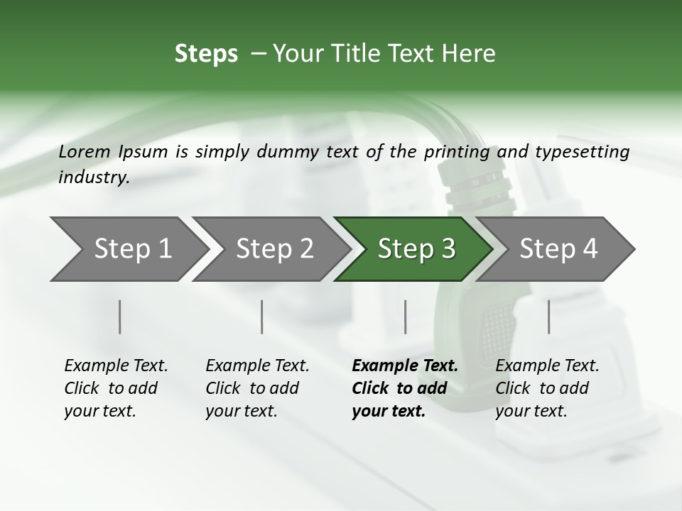 Bar Green Protection PowerPoint Template