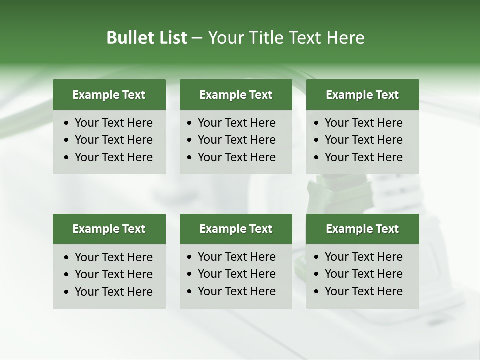 Bar Green Protection PowerPoint Template
