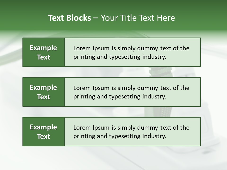 Bar Green Protection PowerPoint Template