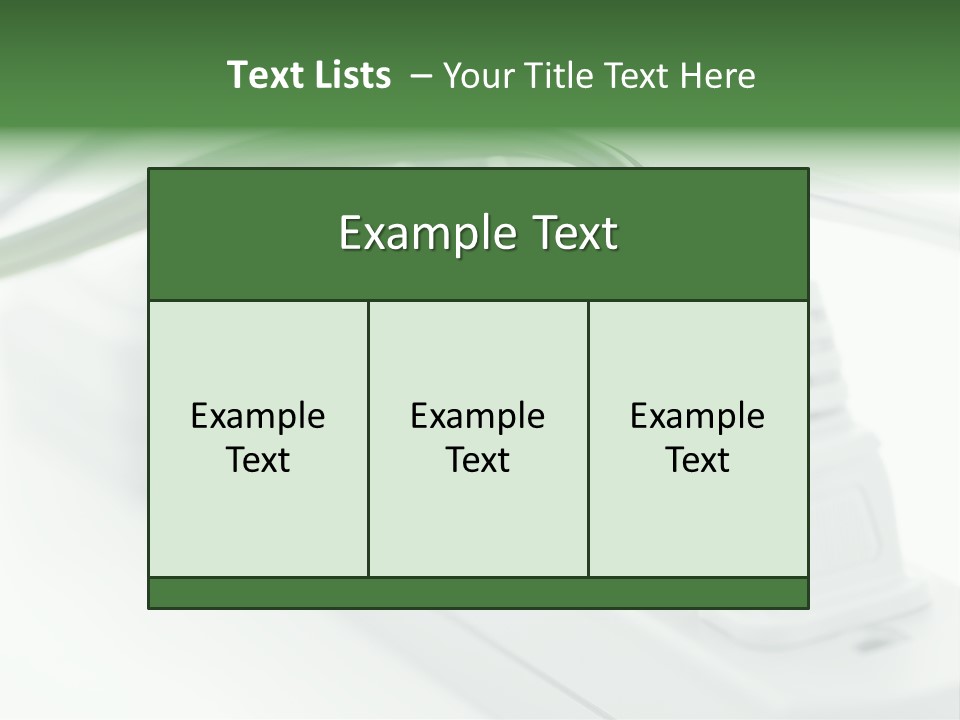 Bar Green Protection PowerPoint Template