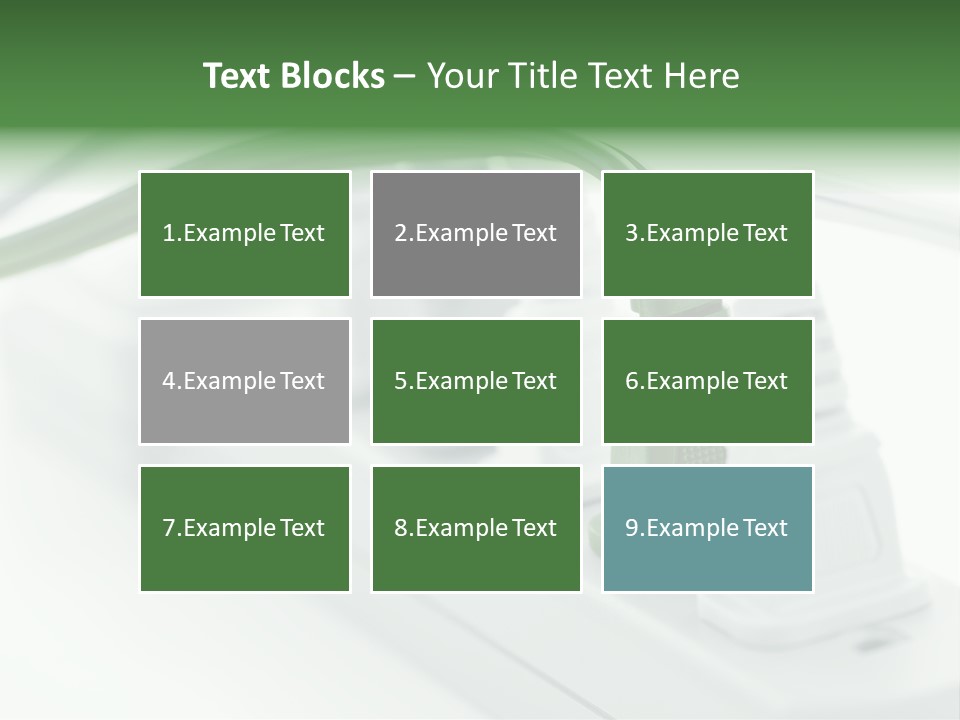Bar Green Protection PowerPoint Template