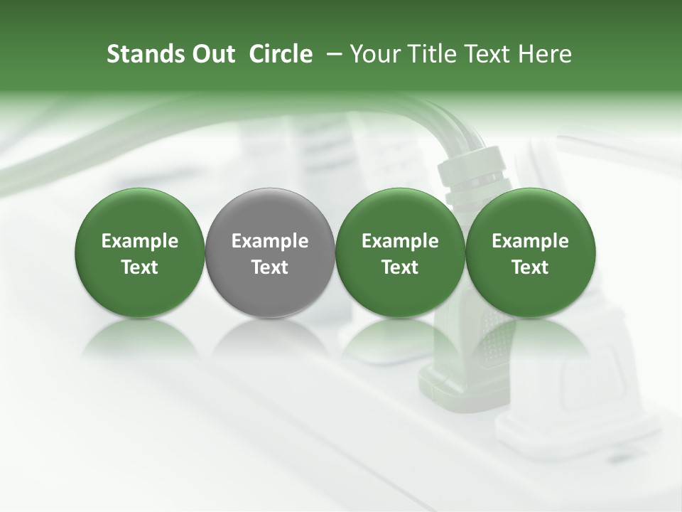 Bar Green Protection PowerPoint Template