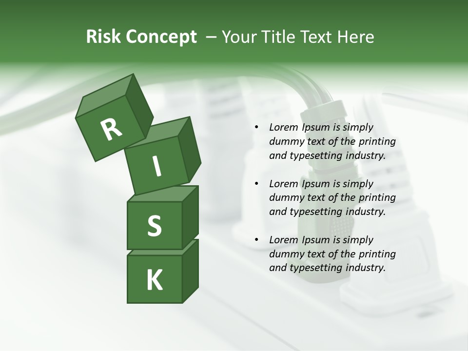 Bar Green Protection PowerPoint Template