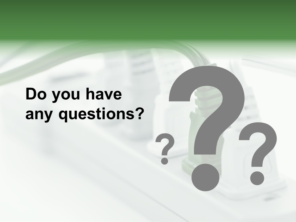 Bar Green Protection PowerPoint Template