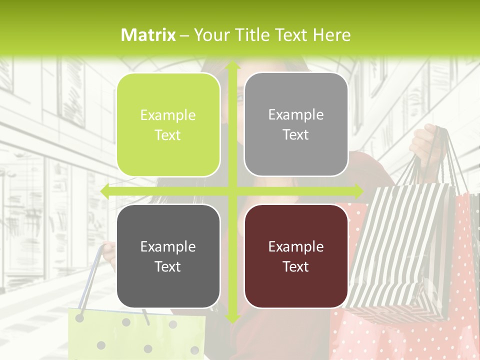 Purchase Bags Smiley PowerPoint Template