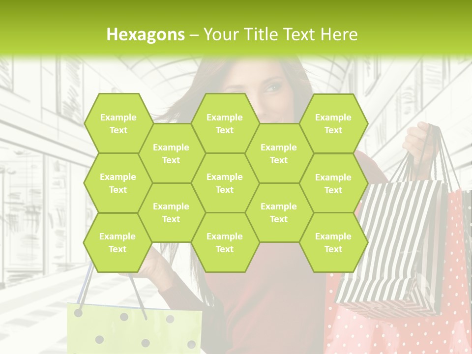 Purchase Bags Smiley PowerPoint Template