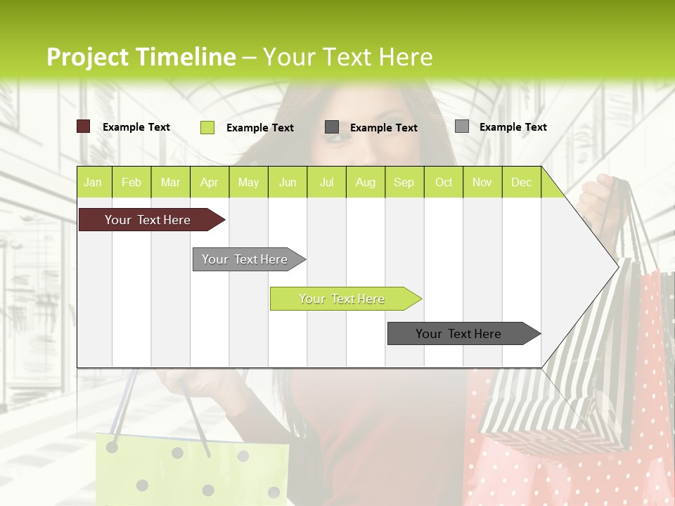 Purchase Bags Smiley PowerPoint Template