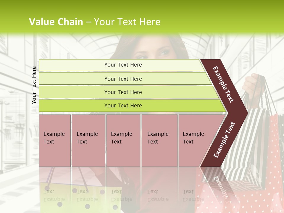 Purchase Bags Smiley PowerPoint Template