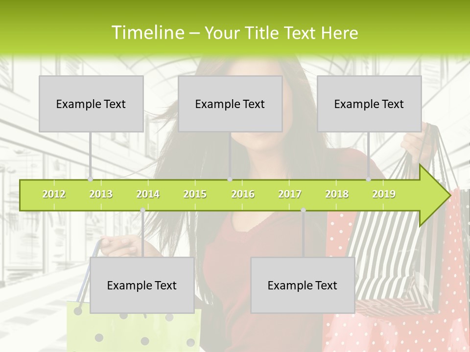 Purchase Bags Smiley PowerPoint Template