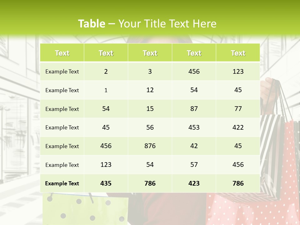 Purchase Bags Smiley PowerPoint Template