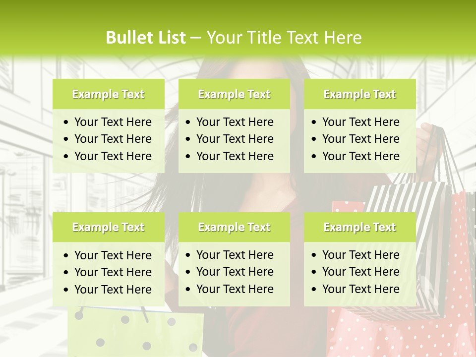 Purchase Bags Smiley PowerPoint Template