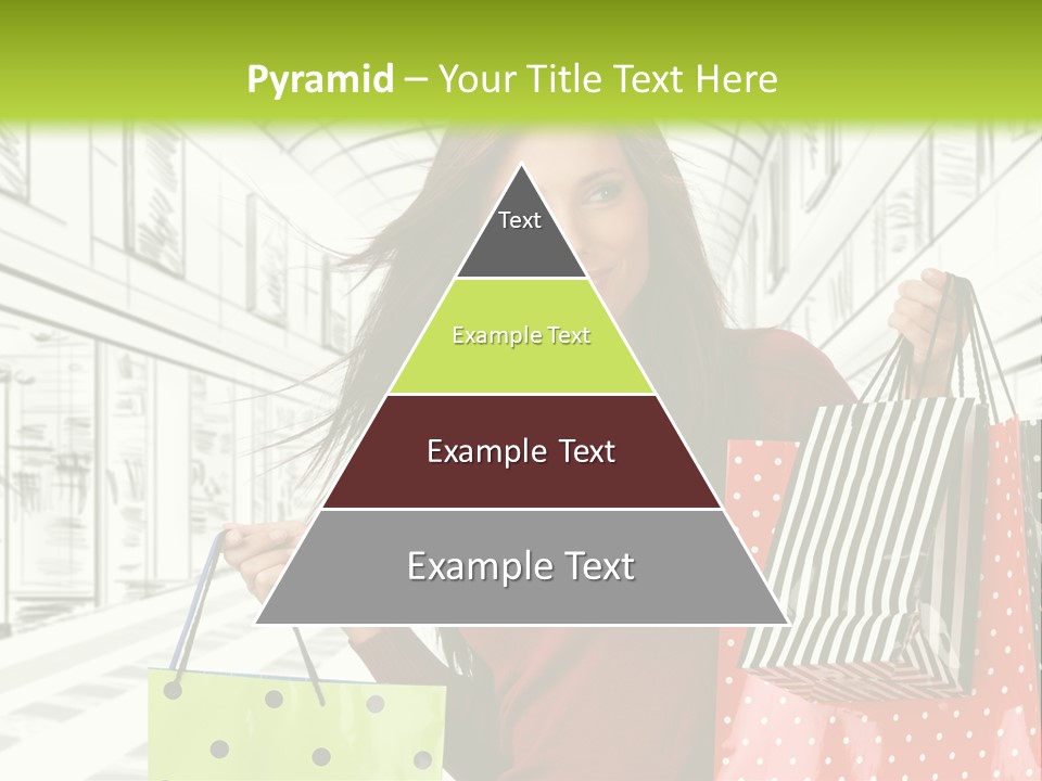 Purchase Bags Smiley PowerPoint Template