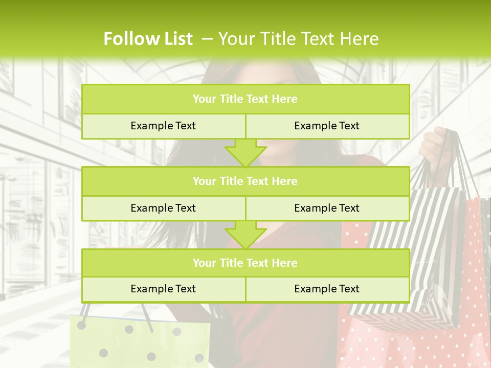 Purchase Bags Smiley PowerPoint Template