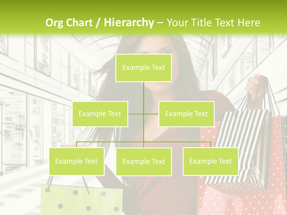 Purchase Bags Smiley PowerPoint Template