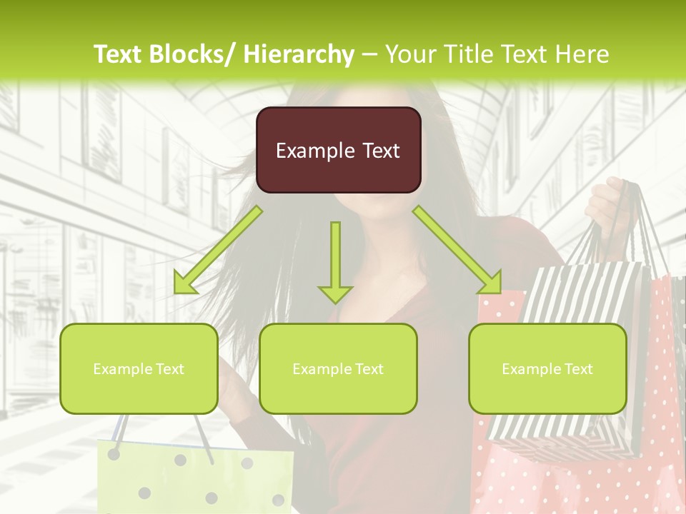 Purchase Bags Smiley PowerPoint Template