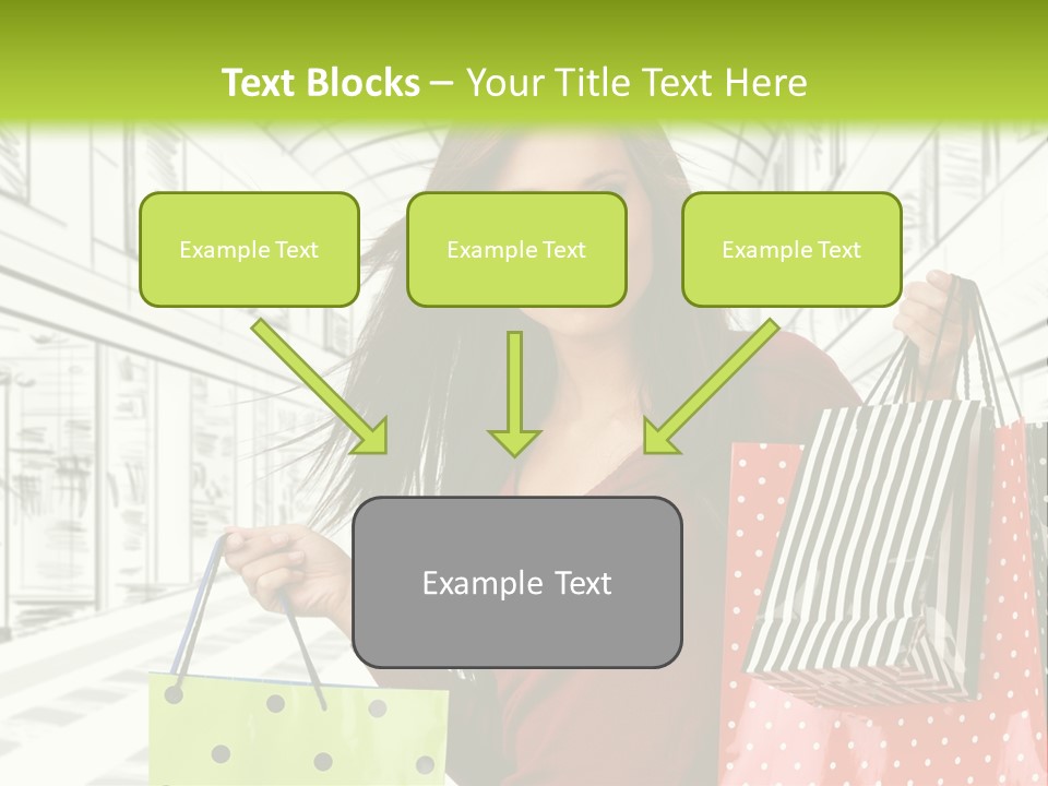 Purchase Bags Smiley PowerPoint Template