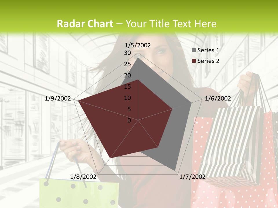 Purchase Bags Smiley PowerPoint Template