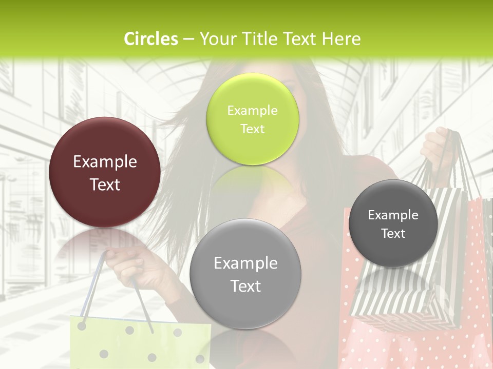 Purchase Bags Smiley PowerPoint Template