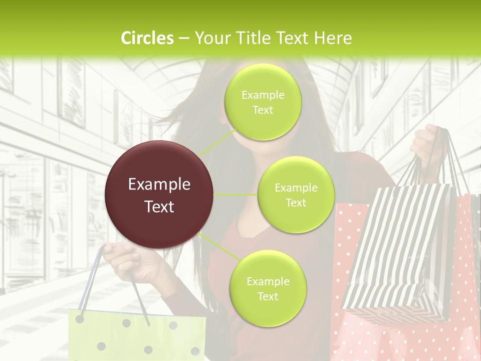 Purchase Bags Smiley PowerPoint Template