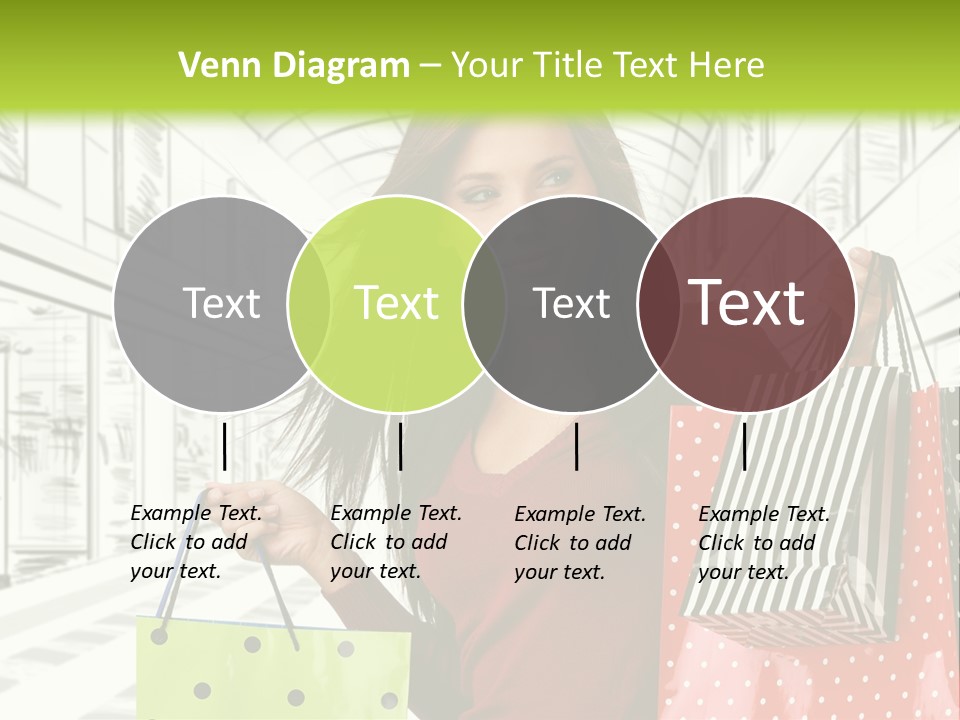 Purchase Bags Smiley PowerPoint Template