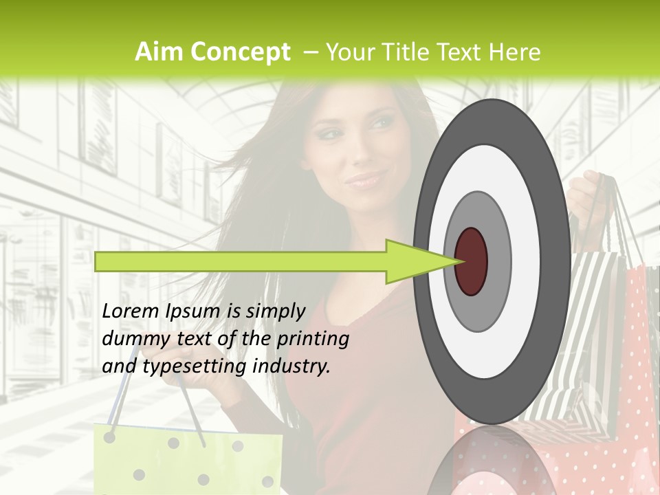 Purchase Bags Smiley PowerPoint Template